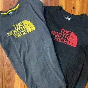 Two Men’s North Face Shirt Sleeve T-shirts
